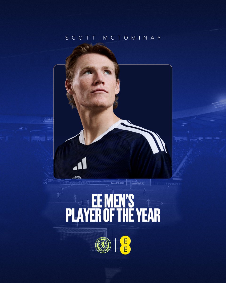 🏆 Scott McTominay is your <a href="/EE/">EE</a> Scotland Men's Player of the Year for 2025 🏴󠁧󠁢󠁳󠁣󠁴󠁿

Here's to more of the same in 2026, Scott 💪