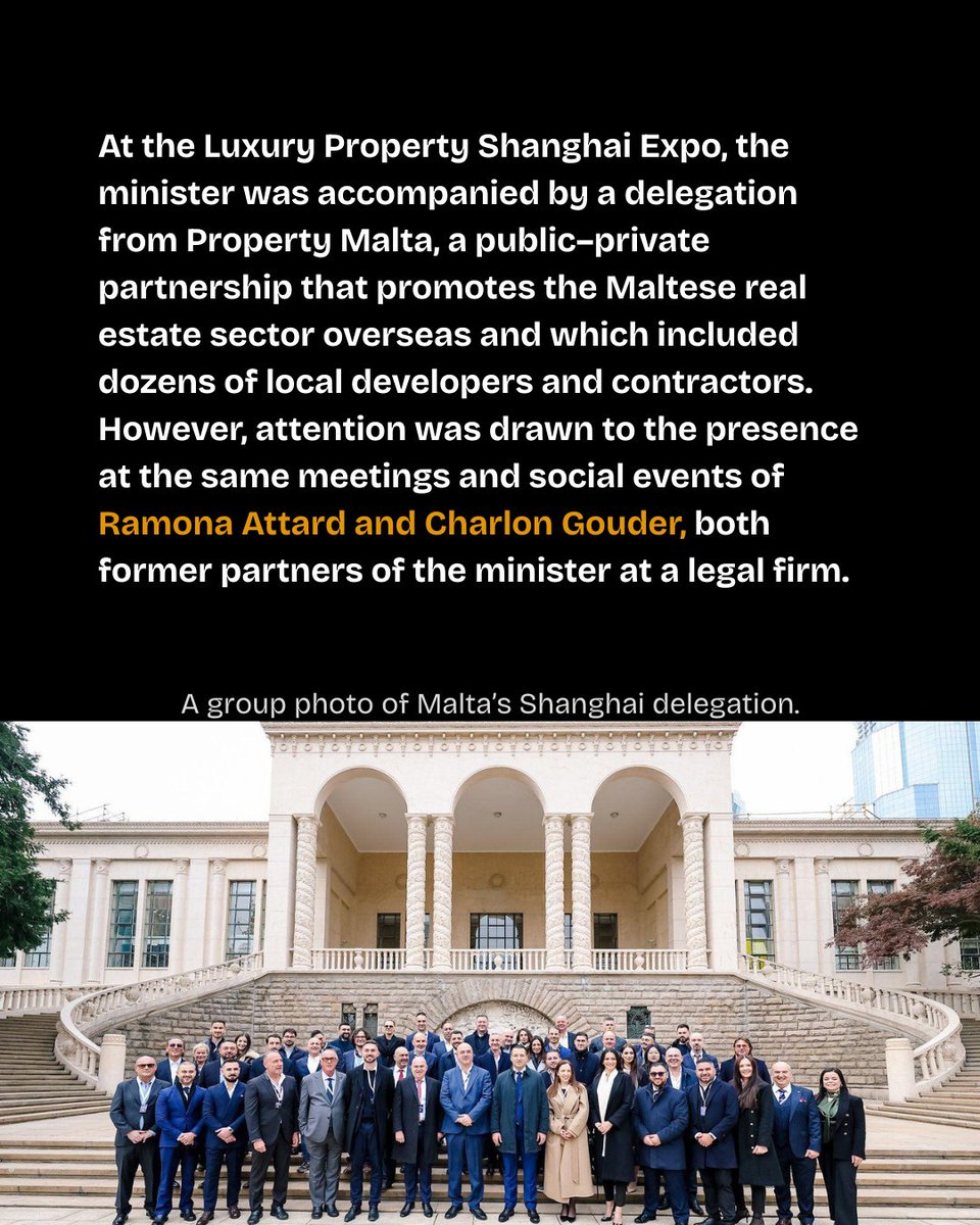 TheShiftNews's tweet photo. Construction Minister Jonathan Attard refused to explain the composition of his official Shanghai delegation, as questions mount over the parallel presence of two of his former legal partners.

FULL STORY: https://t.co/BoZXpBXQMA https://t.co/6EbwHw4tGV