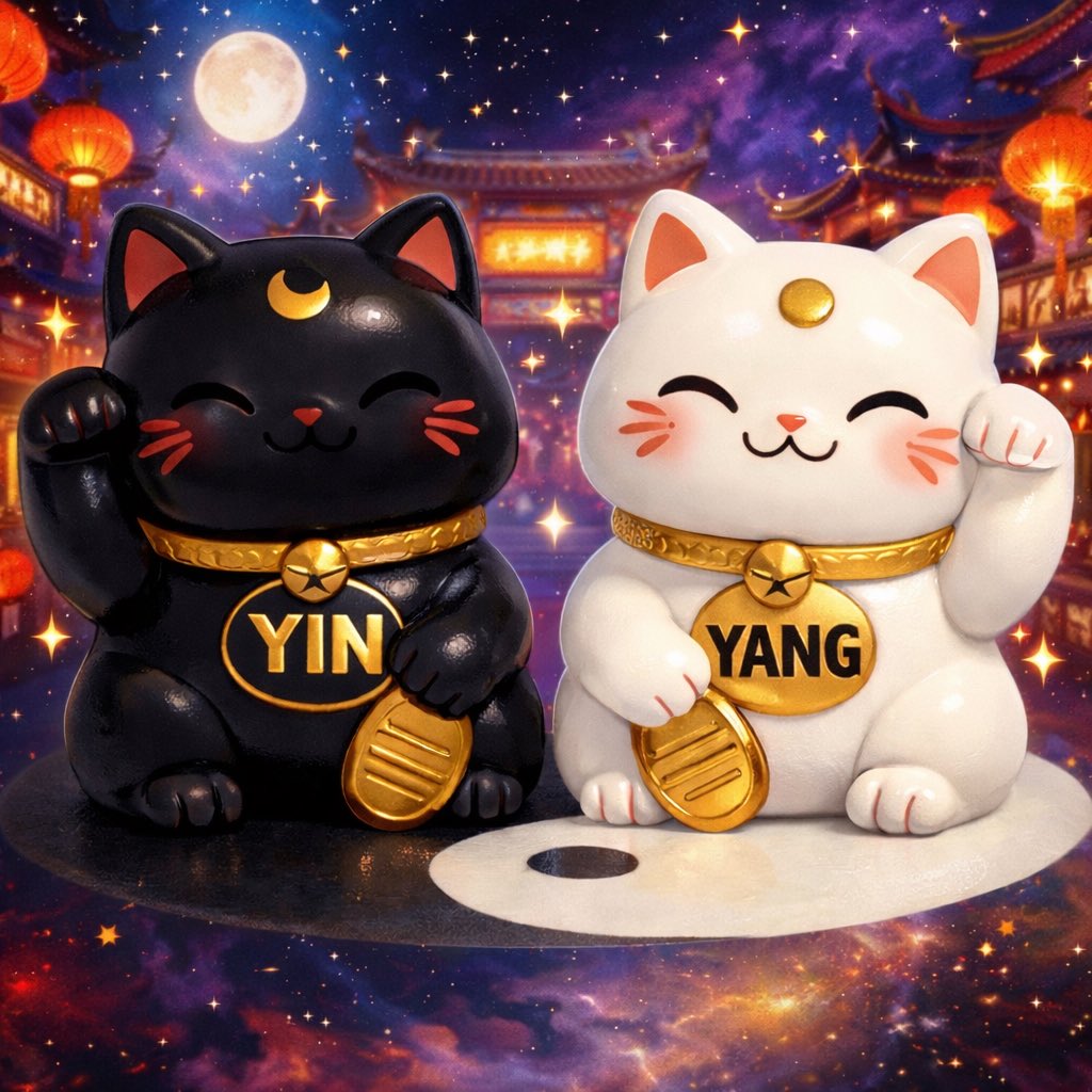 goldleafplayer's tweet photo. Just two badass cats protecting the universe and bringing good luck, fortune and prosperity

$YINYANG

AfCViJjXY52TKyqFj4vj4fim5vyyFAJAMoH17EkXpump https://t.co/88dQ8dGFzl