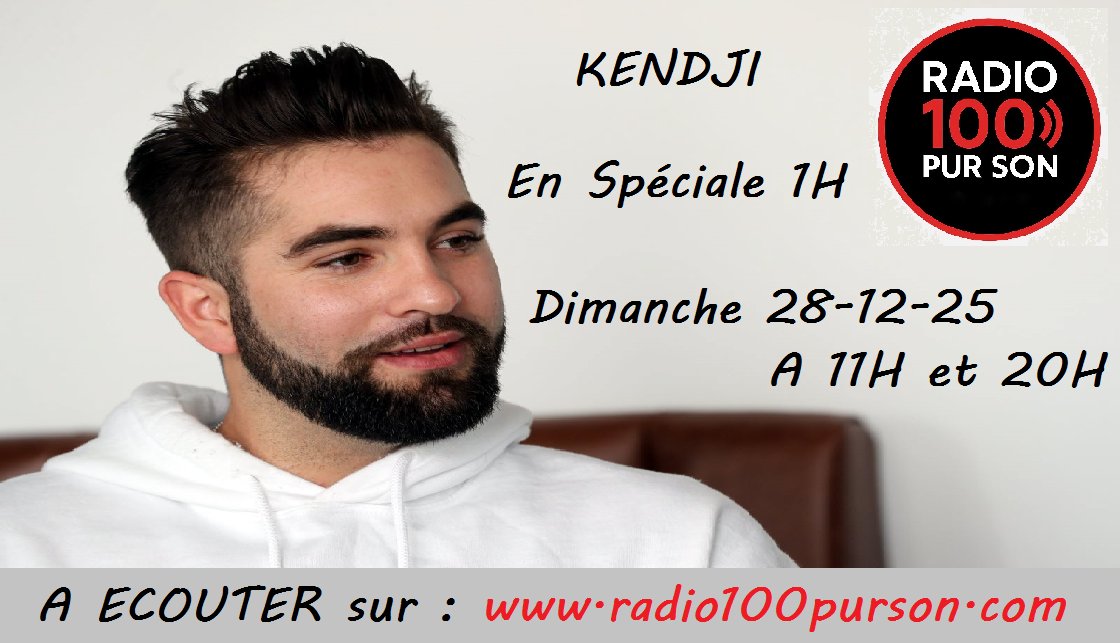 DIMANCHE 28-12-25
A 11H ET 20H ... KENDJI prend le pouvoir pour 1H de Titre

A Ecouter sur <a href="/Radio100purson/">100purson</a> 

radio100purson.com