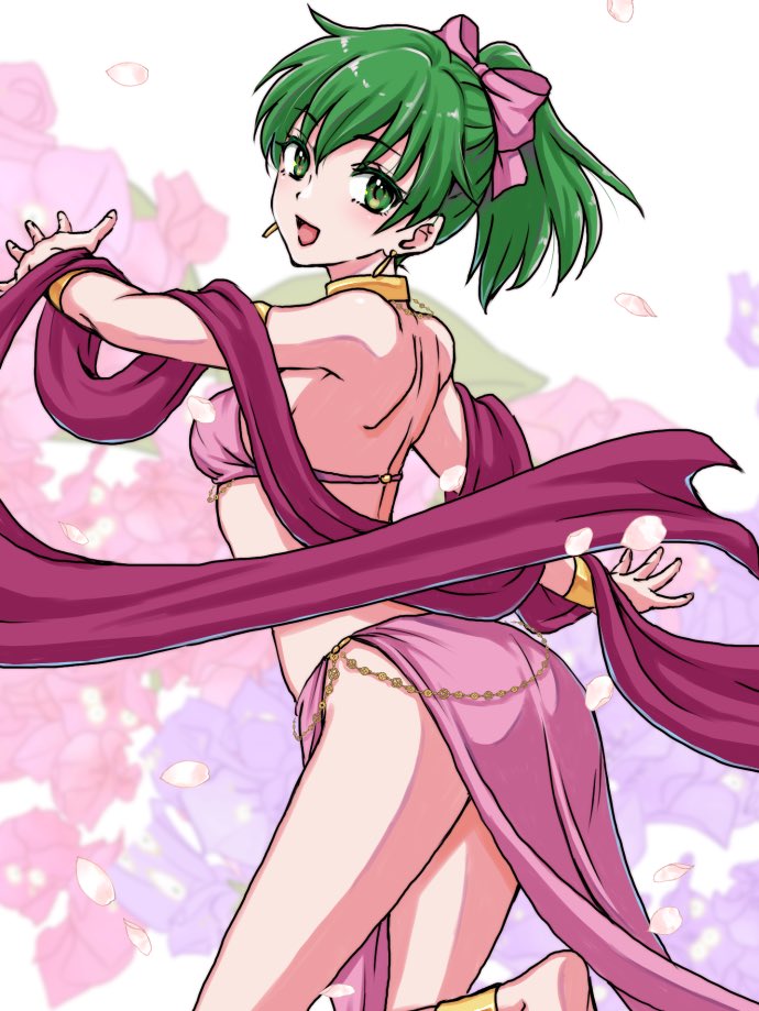 レイリア、シルヴィアと来たのでリーン。当時私の周りには何故かリーンのファンが多くて、ゲストやら何やらで良く描いた思い出。 #FE 