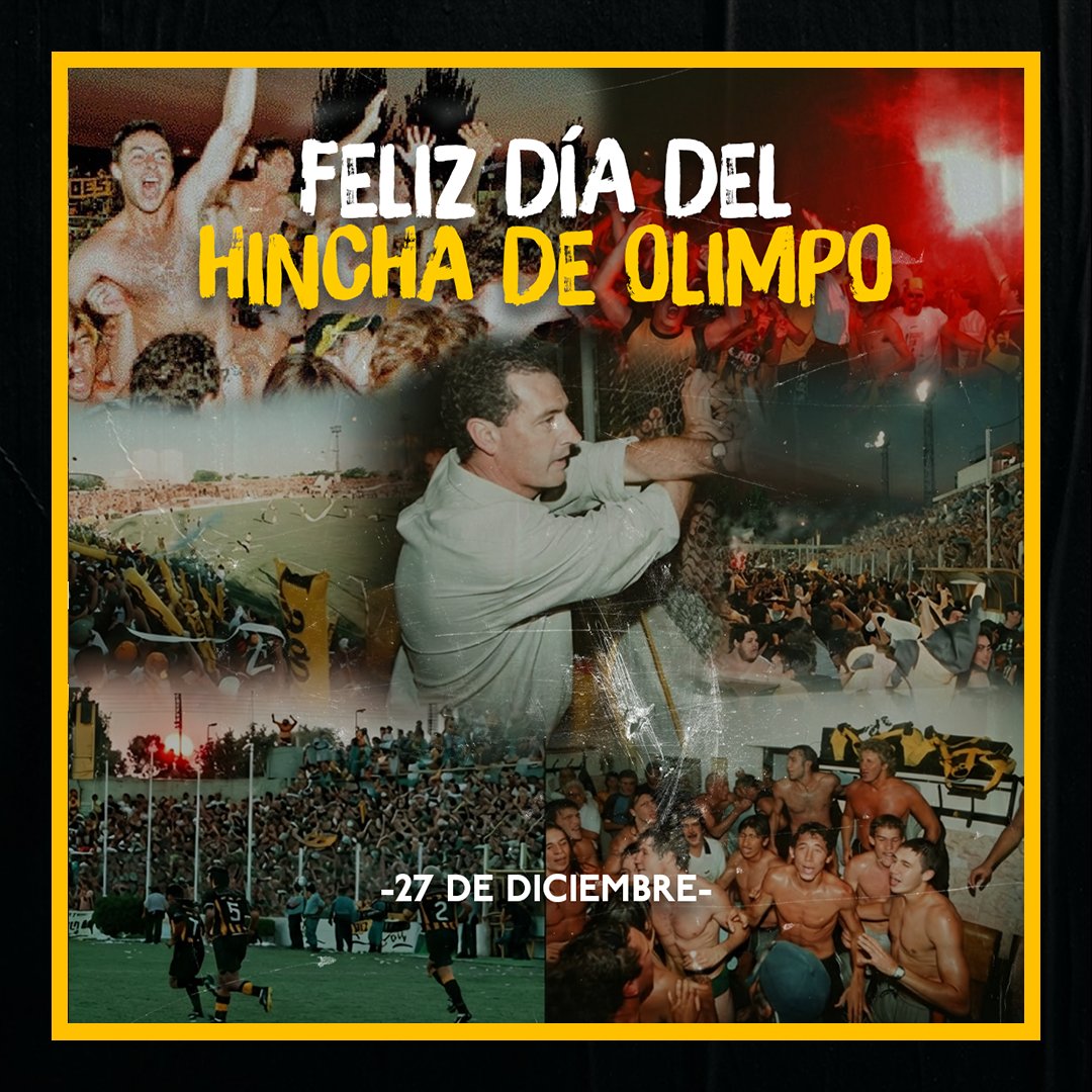 🔙 27 de diciembre de 2001

⭐ En un nuevo aniversario del primer e histórico ascenso a Primera División saludamos a todos nuestros hinchas en su día. 🎇

🥳 ¡𝗙𝗘𝗟𝗜𝗭 𝗗𝗜𝗔 𝗗𝗘𝗟 𝗛𝗜𝗡𝗖𝗛𝗔 𝗗𝗘 𝗢𝗟𝗜𝗠𝗣𝗢!

𝘌𝘭 𝘮𝘢𝘴 𝘨𝘳𝘢𝘯𝘥𝘦 𝘥𝘦𝘭 𝘚𝘶𝘳 𝘈𝘳𝘨𝘦𝘯𝘵𝘪𝘯𝘰 💛🖤