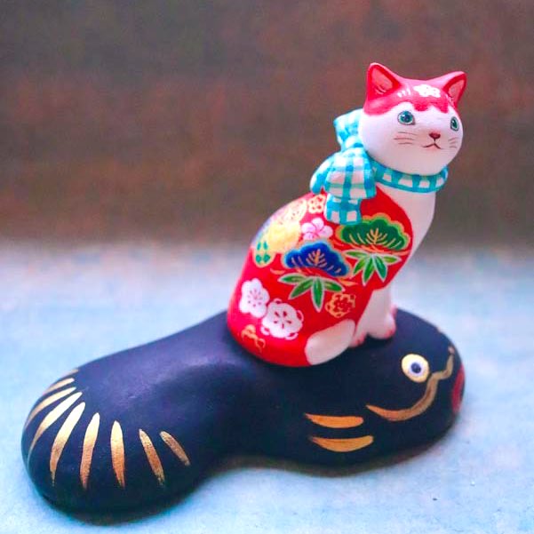 地震除けの加賀猫』