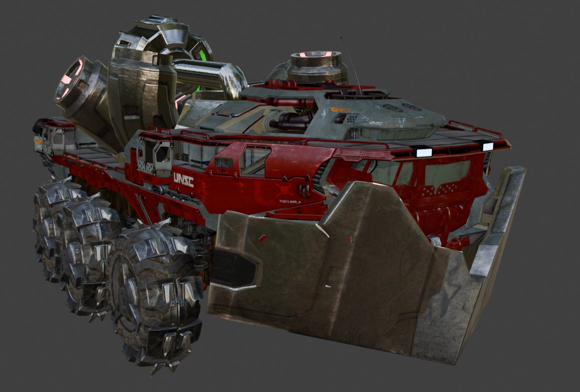 DecepticonCobra's tweet image. Doubt anything will come from this, but made a WIP of a "Banished Mammoth" on Zeta Halo. The idea is that they gutted it of weapons, stuffed it full of engine modifications, and made it an unstoppable siege-breaker. #Halo #HaloSpotlight