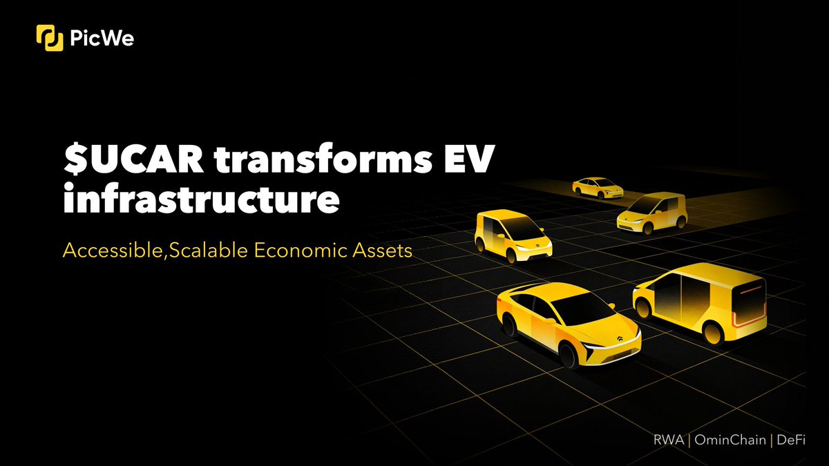 PicWeGlobal's tweet image. $UCAR transforms EV infrastructure Built on Real-World Deployment and Institutional Backing

Real assets. Real value. Now entering the digital economy.@UPOWER_NET

Launching ONLY on PicWe🚀
#RWA