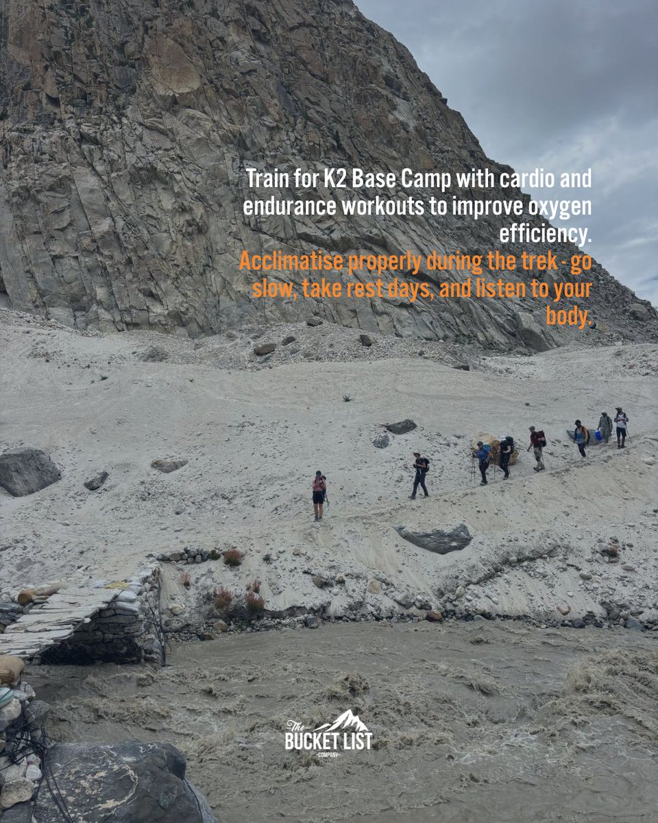If you’re in need of some trekking training tips for K2 Base Camp or any high altitude adventure, click below to read our full guide 🏔️

We’ve included a sample training plan, plus all the expert advice you’ll need along the way!

thebucketlistcompany.co.uk/how-to-train-f…