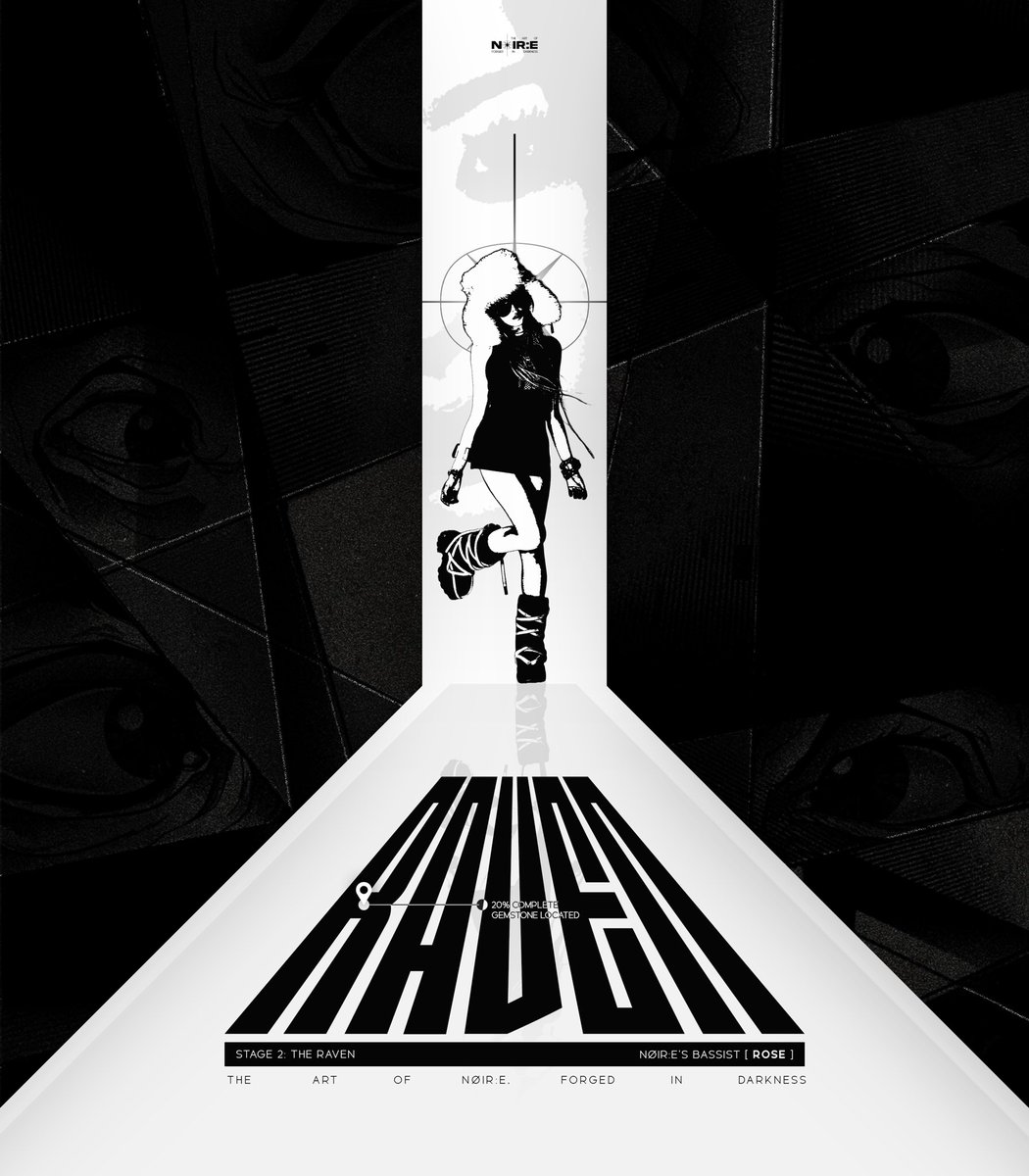 N0IRxE's tweet image. NØIR:E 느와르
‘OFF THE VOID’ CONCEPT

[✦]  ROSE  &amp;lt;THE RAVEN&amp;gt;
NØIR:E’s Bassist 

#NØIRE_ROSE
#NØIRE #OFFTHEVOID