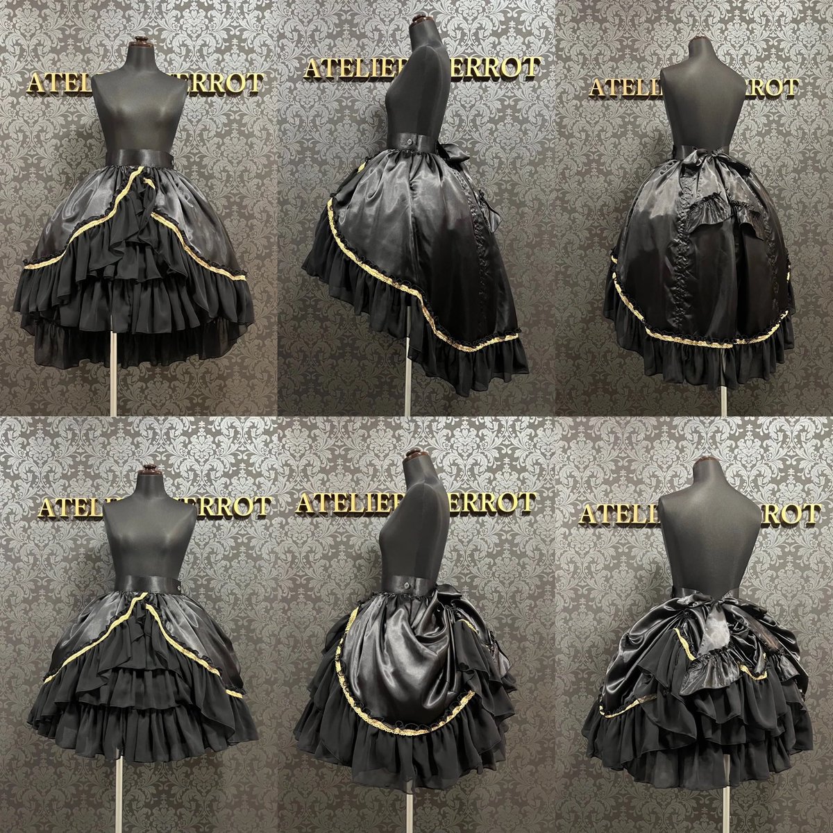🌹新作販売中🌹 【ATELIER PIERROT】 Eternal Nocturne Bustle Skirt