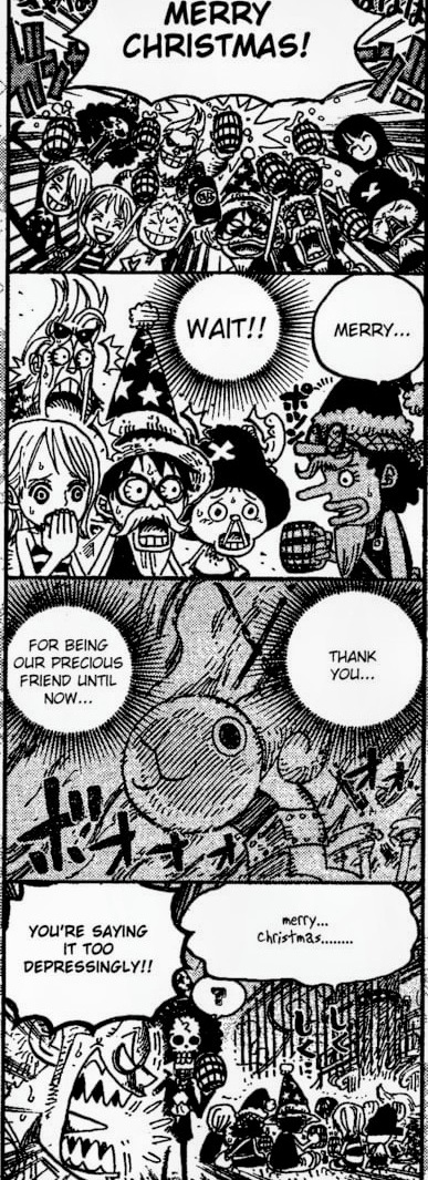 Years ago, Oda drew a short manga about Christmas.🎀