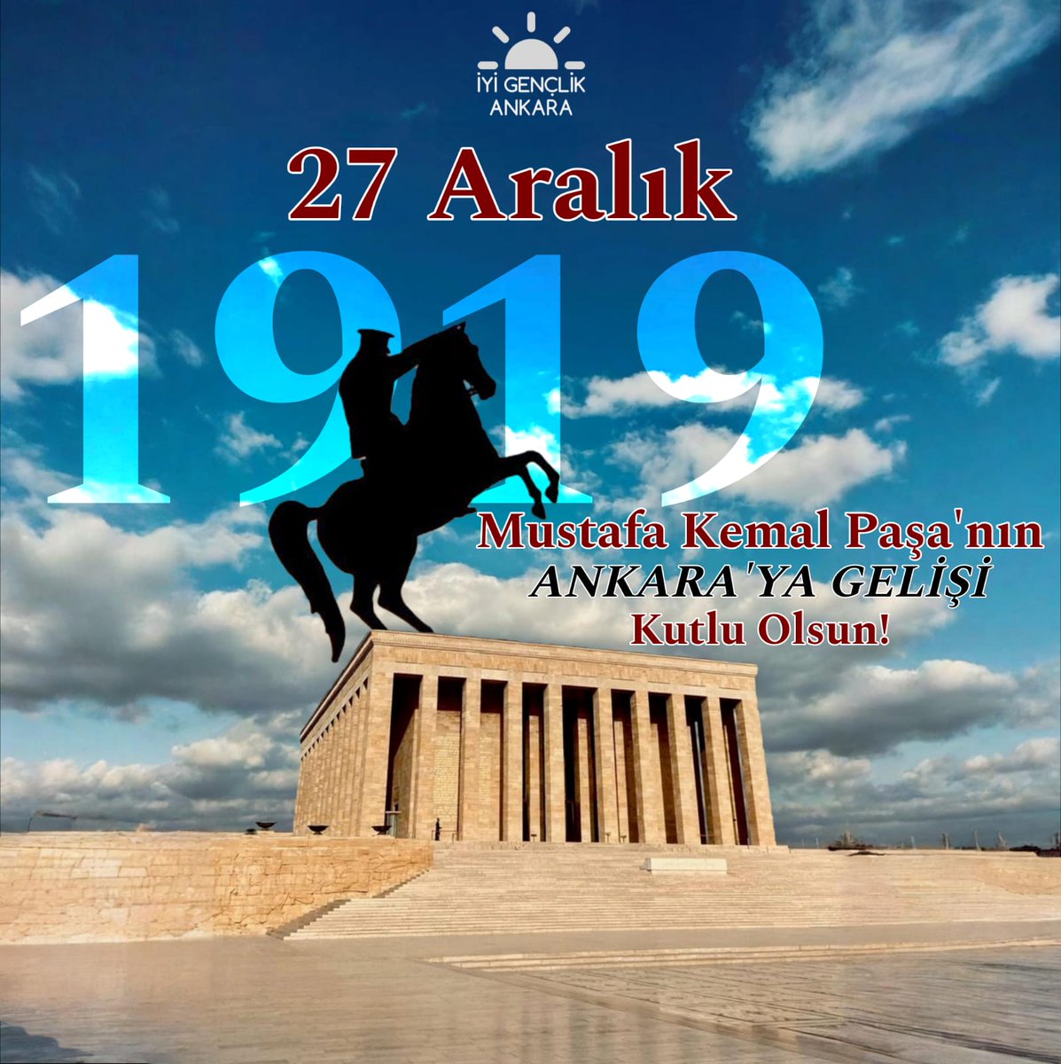 Kızılca Gün; Yüce Türk milletinin Ulu Önder'i Gazi Mustafa Kemal Atatürk'ün Ankara'ya geliş yıl dönümü kutlu olsun!

☀️ Cumhuriyetin, demokrasinin, egemenliğin, bağımsızlığın başkentidir Ankara.
<a href="/mkaangunay/">Mustafa Kaan Günay 🇹🇷</a> <a href="/Aslnmhmt/">Mehmet Aslan 🇹🇷</a> <a href="/YenerYILDIRIM06/">Dr. Yener YILDIRIM</a>