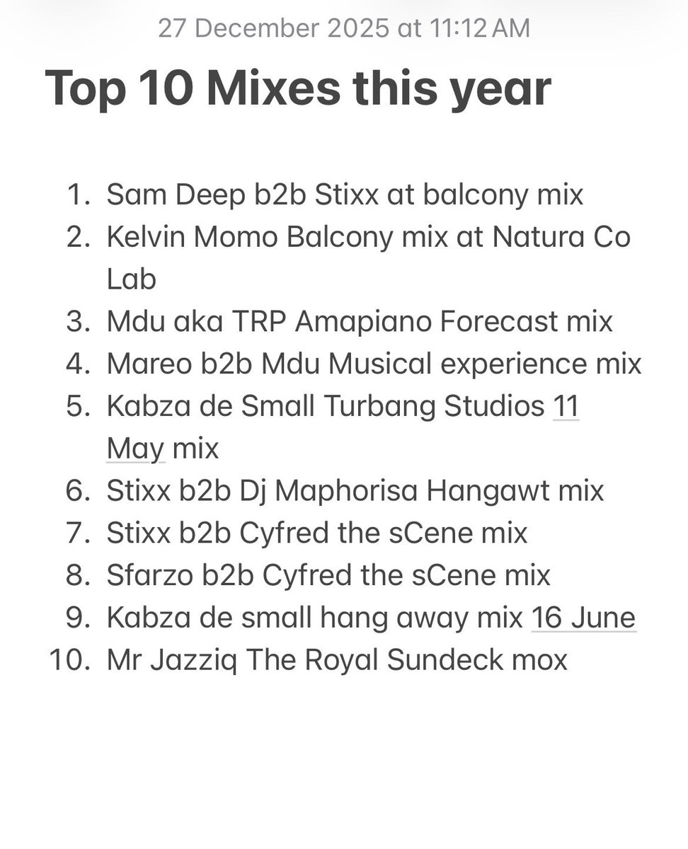 MzoliThaHomie1's tweet image. My personal favourite top 10 amapiano mixes from this year, what’s yours?