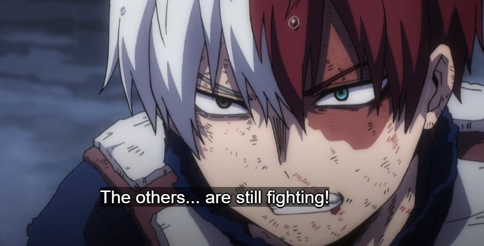 hoshiumisexy's tweet image. todoroki family in the final season episode 8...