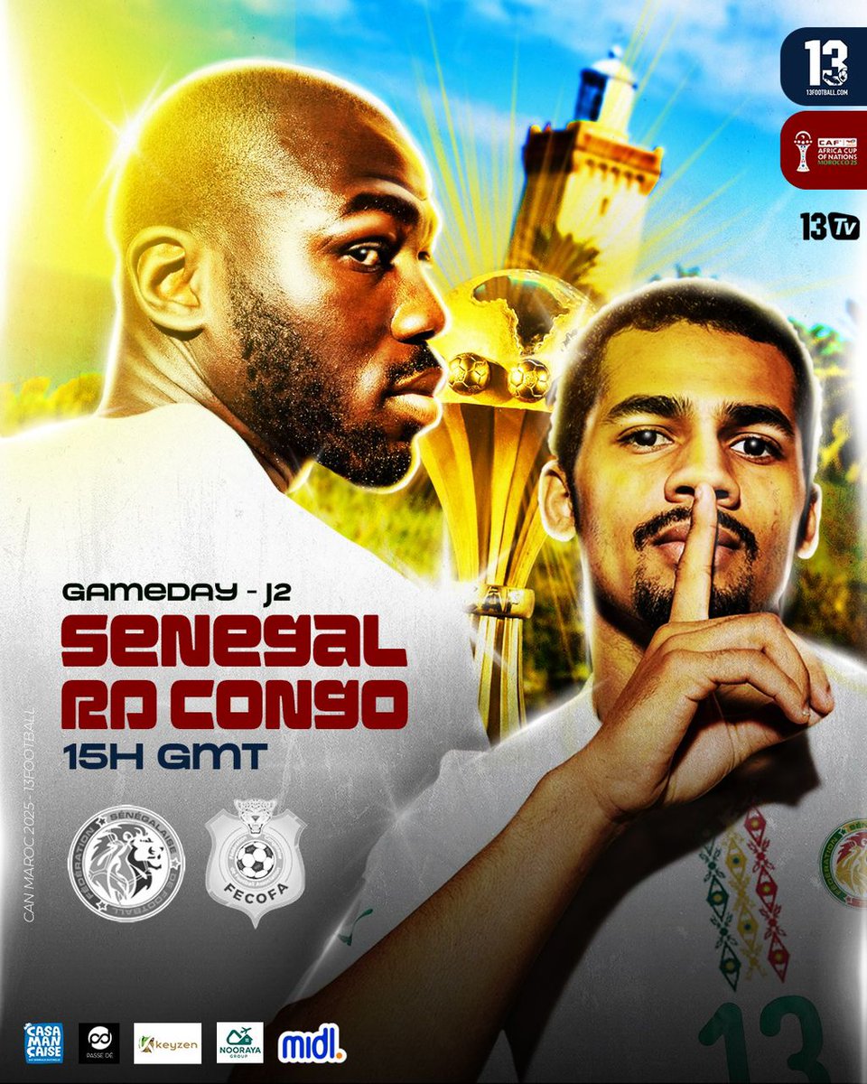 mamendoye1's tweet image. 🇸🇳🆚️🇨🇩...La Belle 🦁👊🏿
#canmaroc2025
#13football 
#13TV