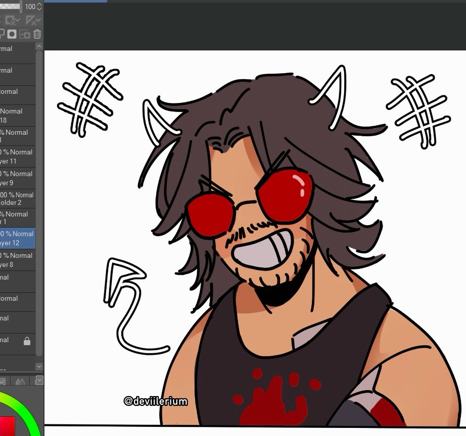 deviilerium's tweet image. He think everything a game