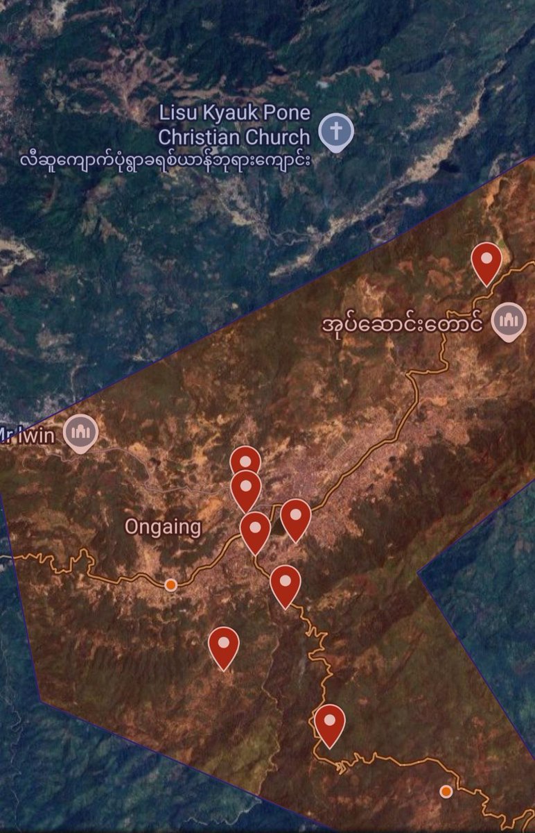 MapsofShady's tweet photo. #5 In #Mogke the full ruby town and nearby overlooking positions were handed back. All of #Operation1027 Part 2 captured by #TNLA is now 1 year later back into #SAC hand. Around 1,000 SAC troops are now present in the town and are preparing to clear the surrounding areas. ---> https://t.co/YDwZcLJrkl