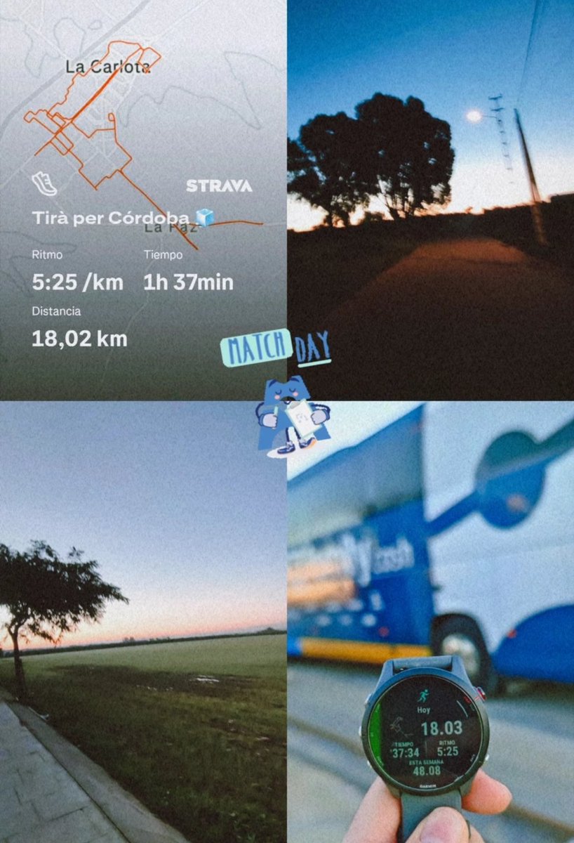 Tres grados, sin luz y con sueño, pero tirada de #Macthday hecha ✅

PD: Una hora y 37 minutos pensando en el desayuno 😂