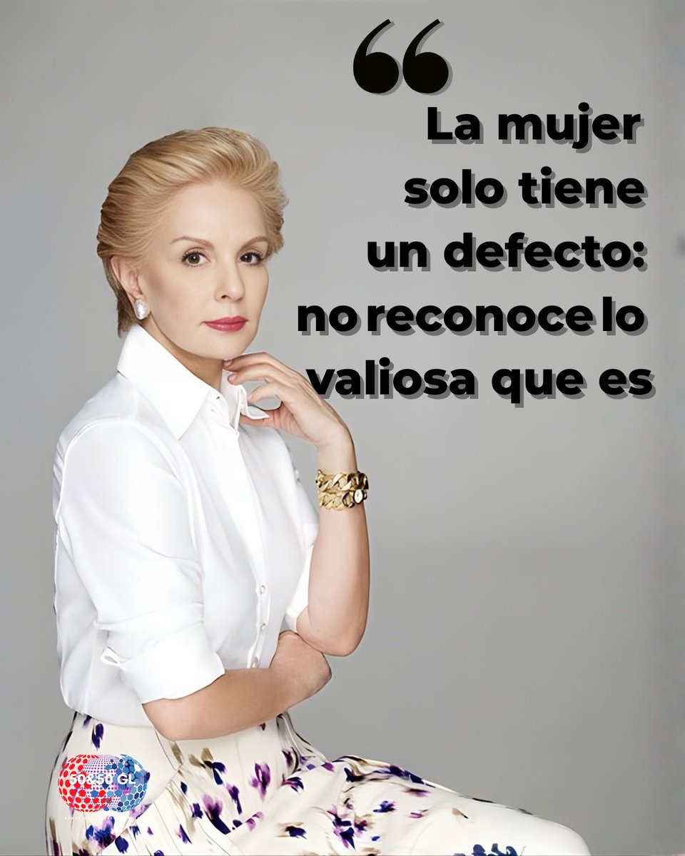 5050GL's tweet image. El verdadero cambio empieza el día que una mujer deja de dudar de su valor y comienza a vivir desde él. ✨

#carolinaherrera #frase #moda