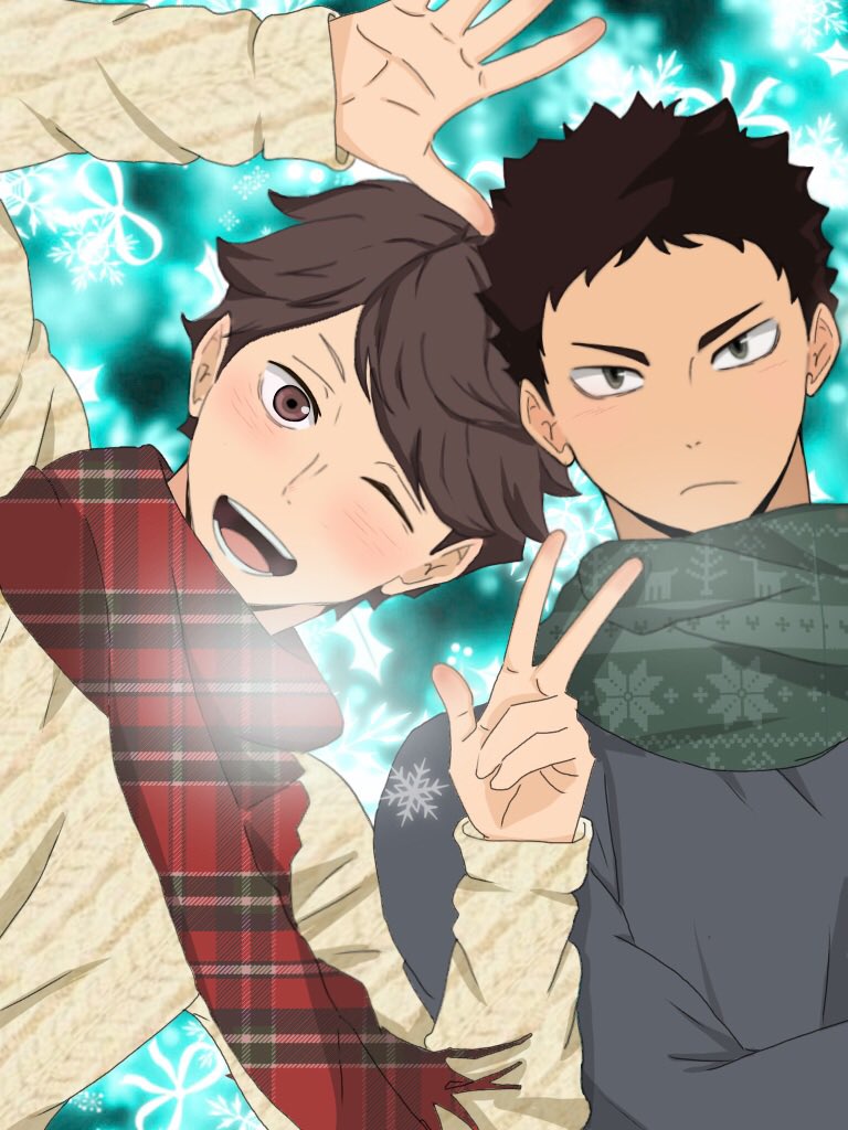 koromaru_1205's tweet image. 遅めのメリークリスマス

 #ハイキュープラザ