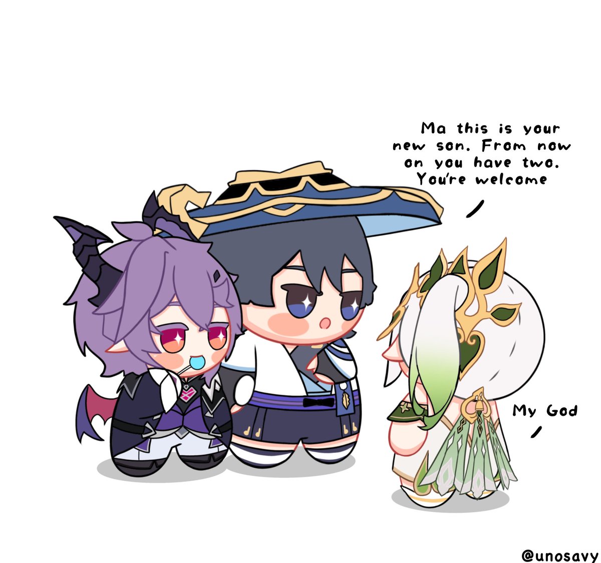 unosavy's tweet image. 💙💜💚