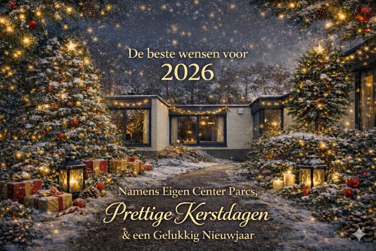 Wij wensen iedereen nog een fijne 2de kerstdag toe🎄Dat 2026 maar weer een mooi Center Parcs jaar mag gaan worden voor iedereen! #centerparcs #vakantie #2026 #fijnedagen #feestdagen