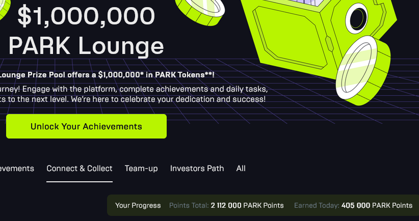 If you know what is $NEXO then no question to collect or not to collect points in $EARNPARK bounty campaign. Its same vibe project. Neeeedzzz moarrrr claiming points for tokens / register link - app.earnpark.com/r?p=a1eFHDFY /  $PARK $EARNPARK