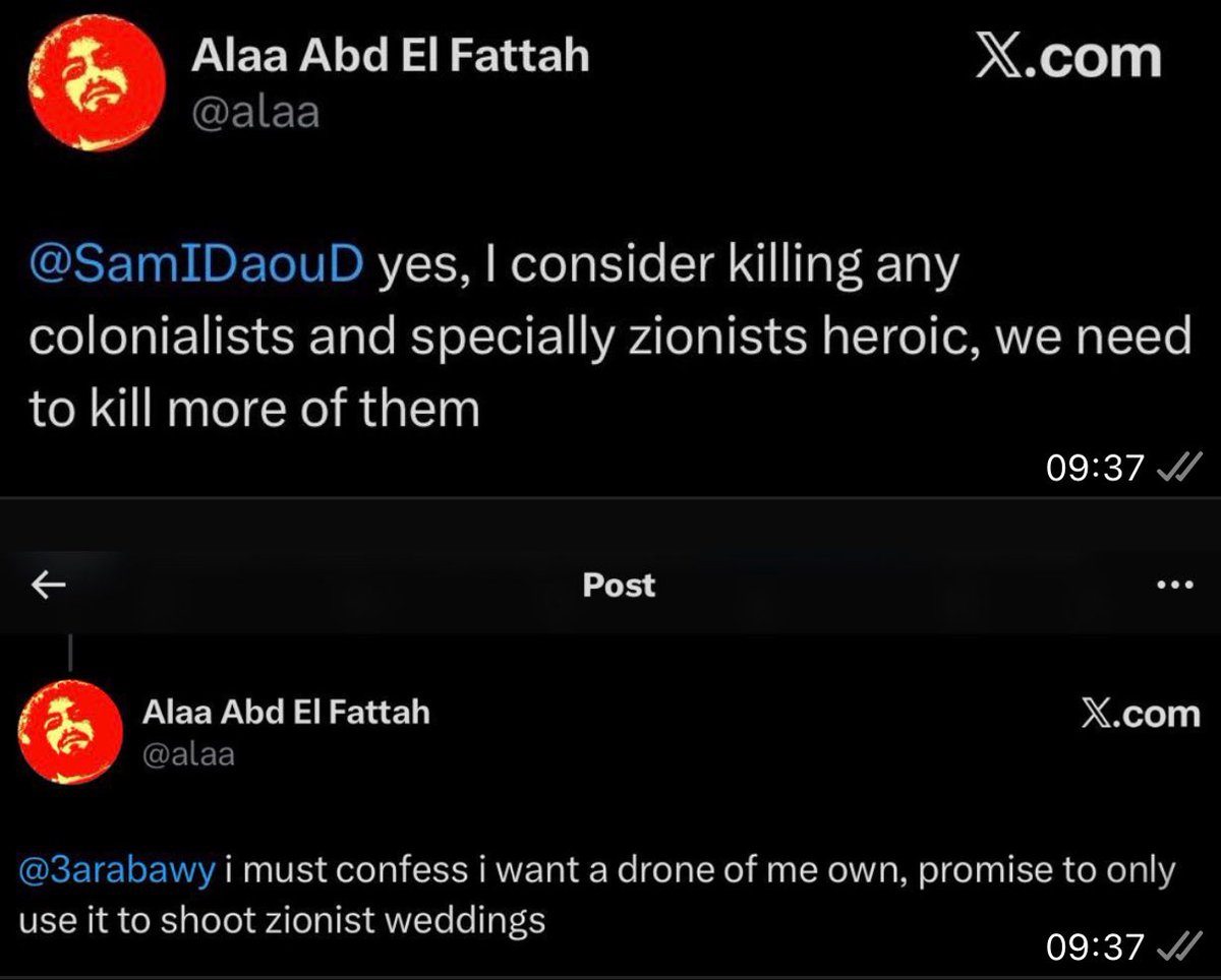 RobertJenrick's tweet image. We don’t want this awful extremist in our country.

Shame on the Prime Minister and his Cabinet for messaging in unison to personally welcome him - just days after the Bondi attack against Jews.

It says all you need to know about this Labour government.