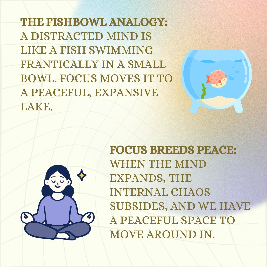 VaisesikaDasa's tweet image. A frantic mind feels trapped and chaotic. An expanded mind experiences peace and freedom. 

Conclusion: Expand your consciousness and find inner peace by dedicated practice of focused attention.

#Focus #Concentration #MentalClarity #InnerPeace #Mindfulness #VaisesikaDasa