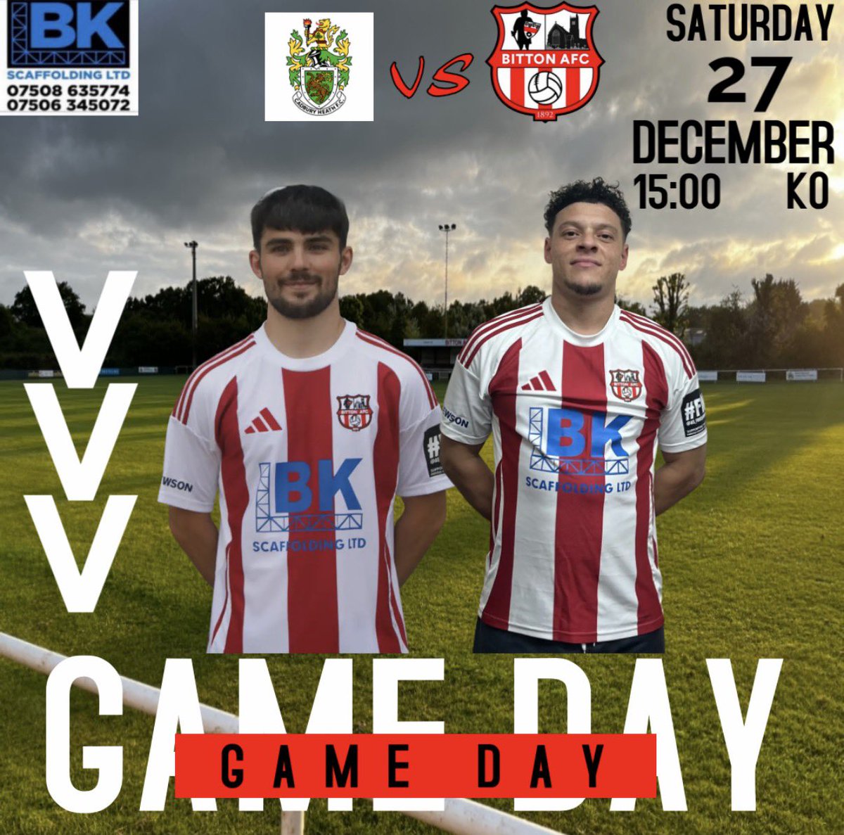 BittonAFC's tweet image. 🔴⚪️ 𝕋𝕙𝕖 𝕋𝕠𝕟 𝕀𝕤 𝔹𝕒𝕔𝕜 ⚪️🔴

The boys are back today over the Christmas break. We face @CadburyHeathFC. Come and support the boys !!!

Are you gunna be there ??

⚽️Cadbury Heath VS Bitton AFC
🏆 @_WesternLeague_  DIV 1
📆Today
⏰15:00PM          KO
📍 The McCarthy…