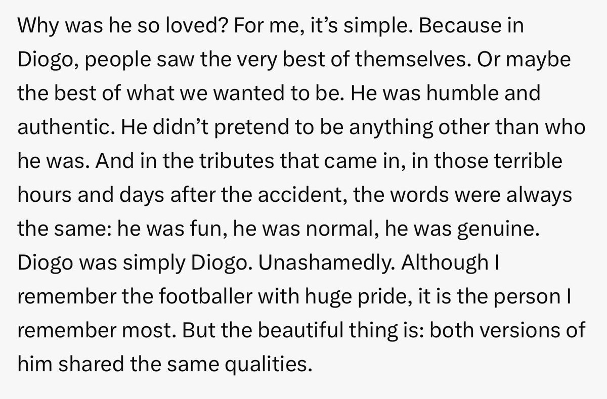 JeffCarnage's tweet image. From Jurgen Klopp’s tribute to Diogo Jota in today’s Observer. Wonderful stuff.