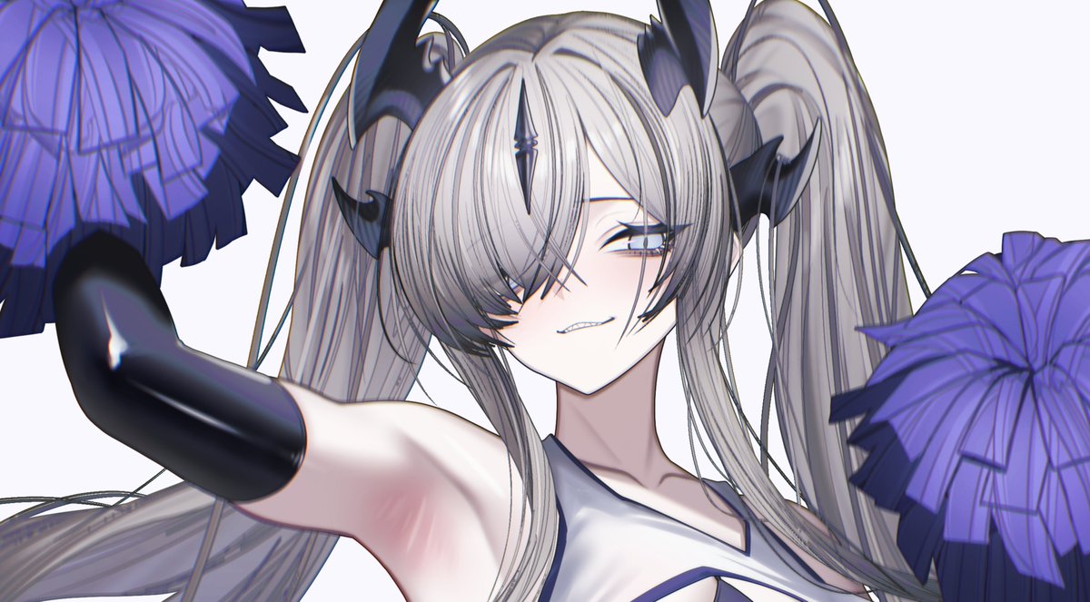 チアリーダーなエブラナにがんばれがんばれ💜してもらおう。 