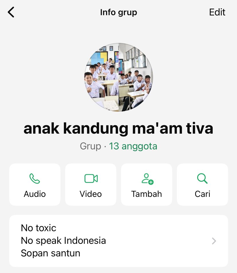 anak-anak yg cowok ubah nama grup jd bgni, drng tau drng so bukan anak waliku lg hikzzzz sedihnyaa drng tapencar 🥺🥺🥹🥹