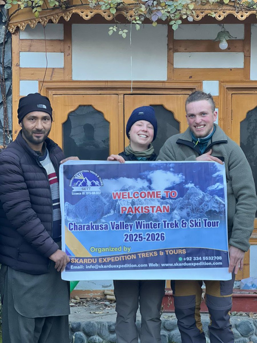 ❄️🏔️ Winter Trek Underway in the Karakoram!
Our 3-in-1 New Year Winter Trek is underway 🌨️
📍 Laila Peak Base Camp
📍 Charakusa Valley
📍 Nangma Valley
Jan 1–5, 2026 — pristine snow, frozen valleys &amp; pure magic ✨
 #Karakoram #LailaPeak  #Pakistan #NewYearTrek