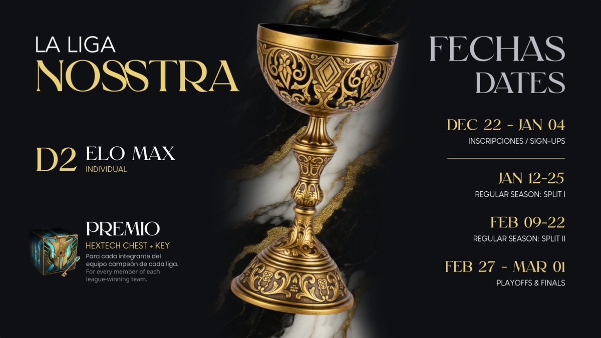 ¿Buscas una liga competitiva y completamente gratis? 
¡Las inscripciones a La Liga Nosstra siguen abiertas!

¿A qué esperas para inscribir a tu equipo?👇
shorturl.at/lB3wD