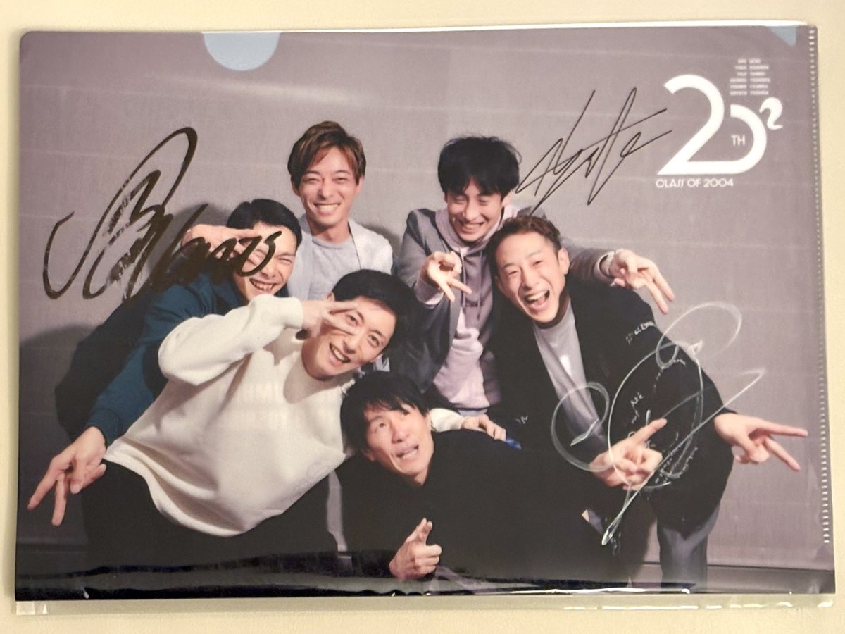 日本俳優連合　声優サイン クリアファイル 私のところから20期生記念撮影知らなくて、見えなかったので、かなり
