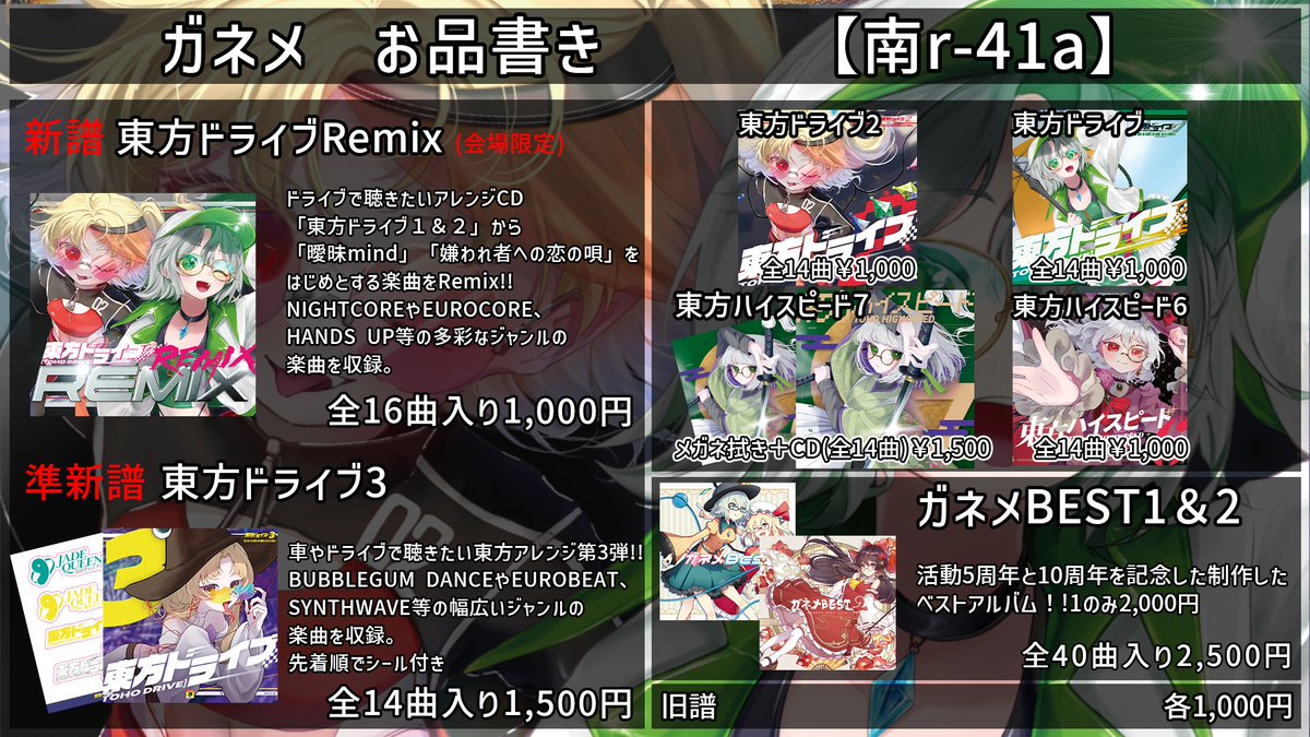 遅くなりましたが、冬コミのお品書き公開しました！！ 実はWebカタログ