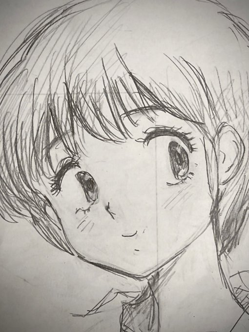 休憩中の落書き〜 

言わないと誰か分からないシリーズ
 &私の性癖狂わせたキャラシリーズぅ〜っ‼️
パフパフ〜 

めぞん一刻のこずえちゃん

当時は思わせぶりな管理人さんより
こずえちゃんにすれば良いのに•••
って思ってました〜 