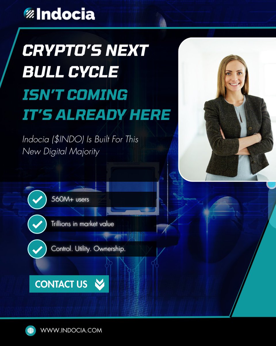 indocia_'s tweet image. 🔥 Crypto’s next bull cycle isn’t coming — it has already arrived.

This isn’t speculation.
This isn’t a prediction.
This is momentum in motion.

🌍 560M+ users already onboard
💰 Trillions in market value moving on-chain
🔐 A shift toward real control, real utility, real