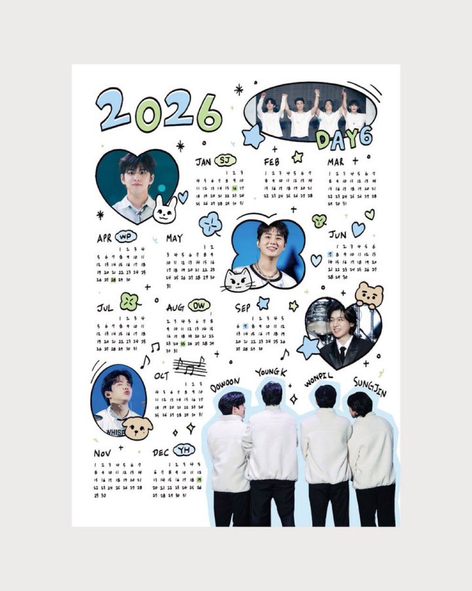 데이식스 연력 🍀
#rt 추첨 2명에게 보내드릴게여…!