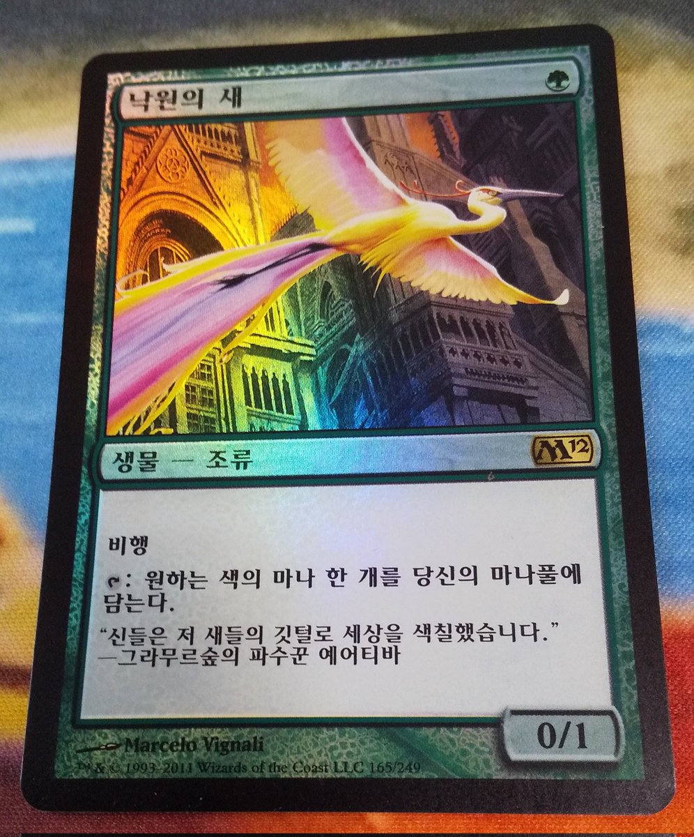 MTG 極楽鳥 ハングル 韓国語 FBB サインド 27/30 110.M12foil韓国語 マグホ入り6点中3発目。 韓国語唯一のFoil