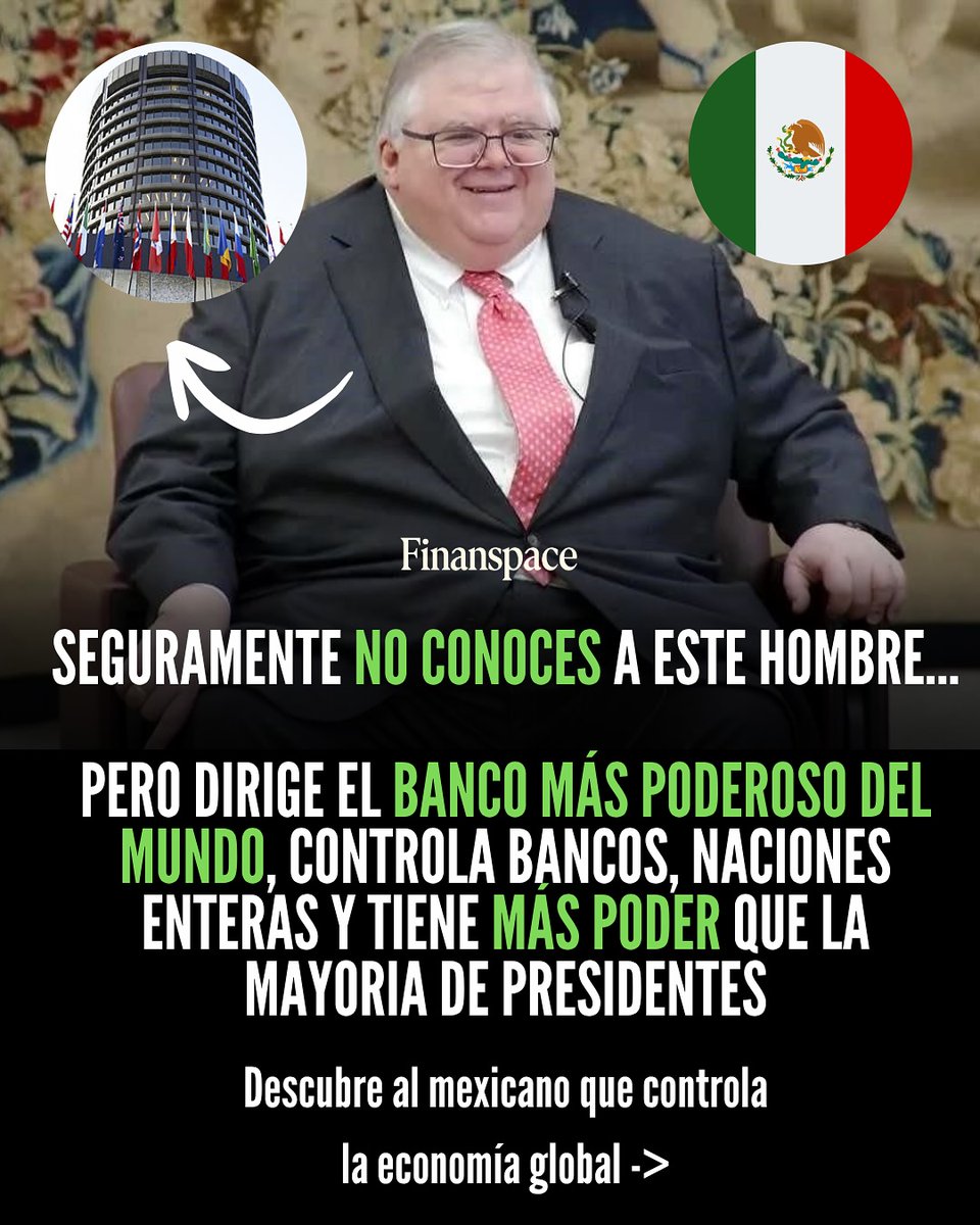 Parallel_MoneyX's tweet photo. Seguramente no conoces a este hombre... 

Pero dirige el banco más poderoso del mundo, controla bancos, naciones enteras tiene más poder que la mayoría de presidentes. 

Descubre al mexicano que controla la economía global 

---HILO--- 🧵 https://t.co/A3LvQYOlBj