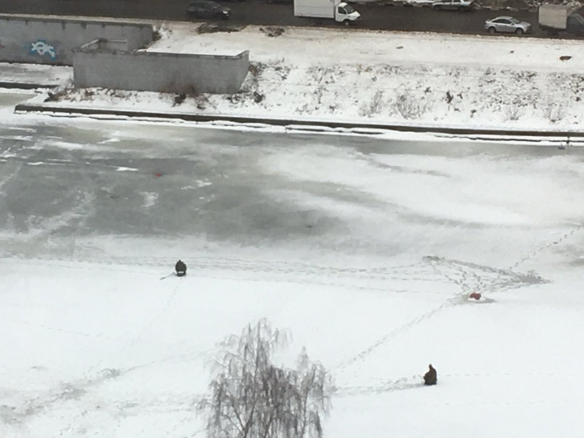 У меня есть фото людей, которые никогда не предают свои идеалы!

Да, это 1 января
Да, они рыбачат на пруду возле дома

Думаю, это прекрасно помогло их психике