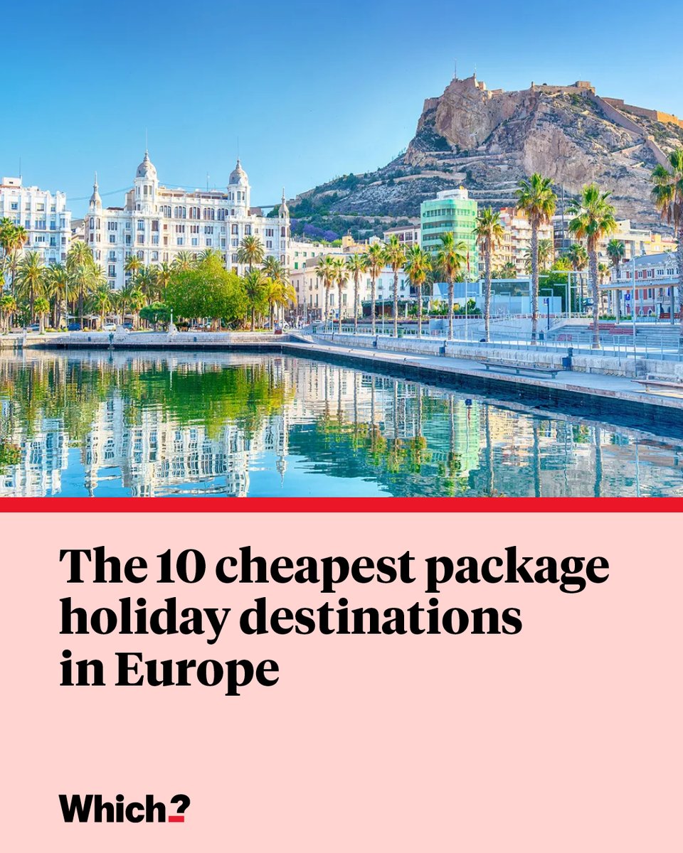 WhichUK's tweet image. Have the 3pm sunsets got you thinking about your summer holidays?

Our Travel team has found the 10 best value-for-money package holiday destinations Europe has to offer.

Why not give them a look? 🏖️ 

which.co.uk/news/article/c…