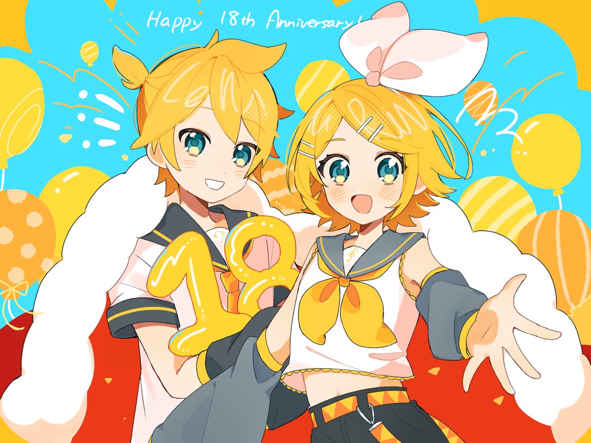 hsmsgjhs's tweet image. おめでと〜〜〜！！💛🎉  #鏡音誕生祭2025
