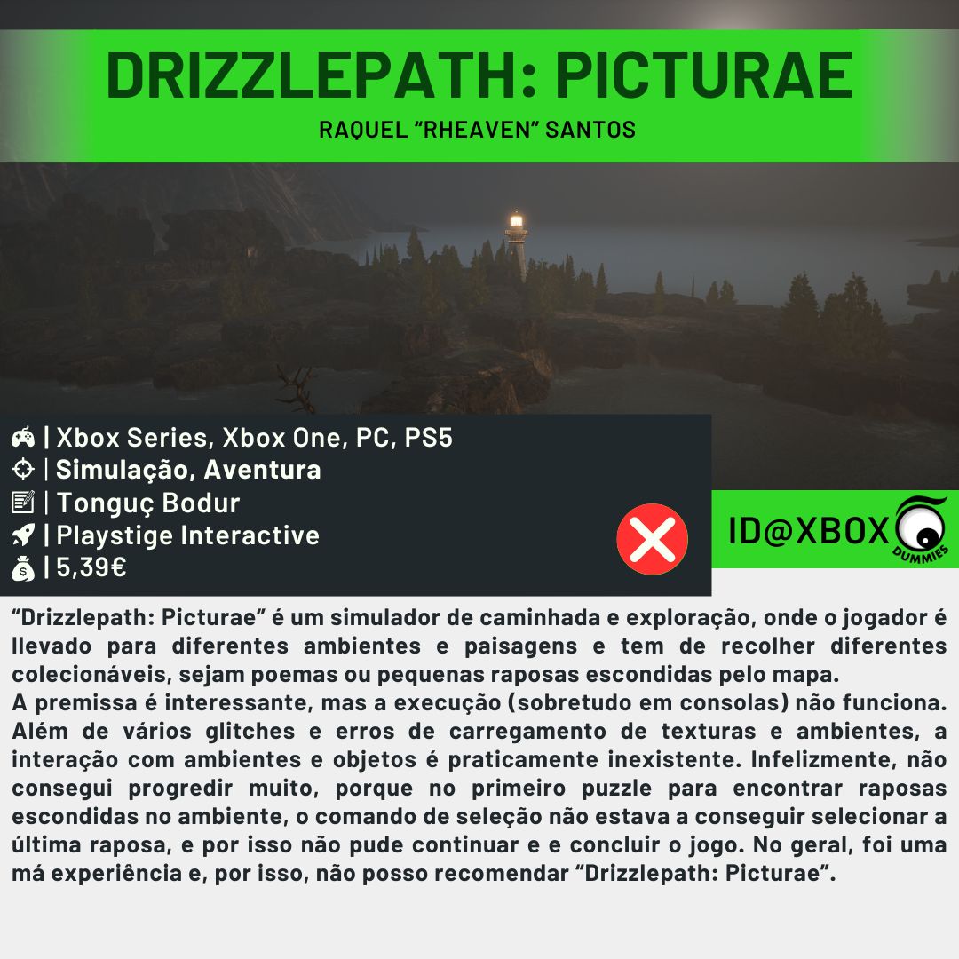 dummies_pt's tweet photo. ID@Xbox Review
Trailer: https://t.co/toY302K92O
Site: https://t.co/5zC1iMxa7I
Loja: https://t.co/vYiIBhkjGS
#playstigeinteractive @Xbox @xbox_pt @ID_Xbox https://t.co/YM8bGlXRbK