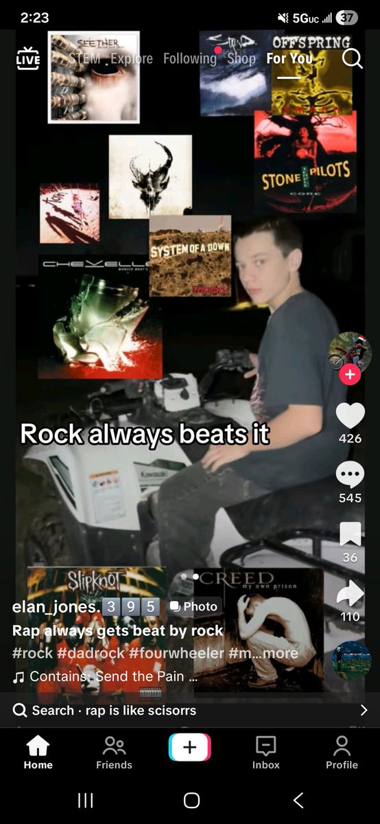 cubist_castle's tweet image. How do I get these "rap is like scissors" tiktoks to stop appearing on my feed they're so annoying