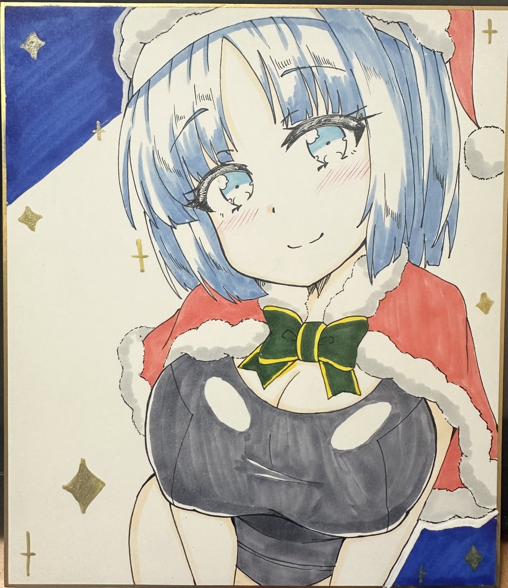 葵ちゃんの色紙描けた 