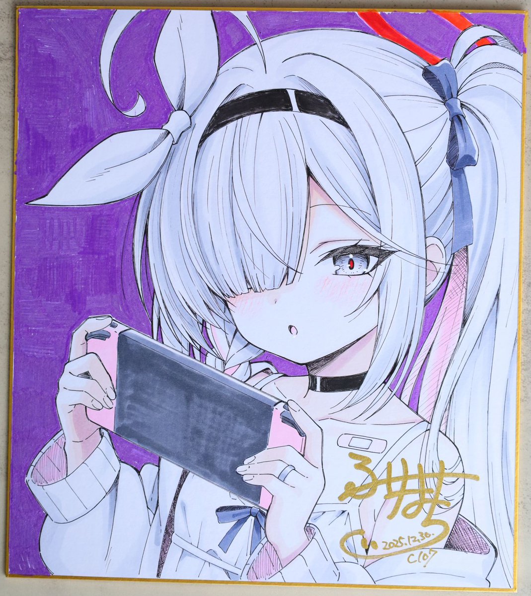 ぴこぴこプラナちゃん🎮️_色紙B 