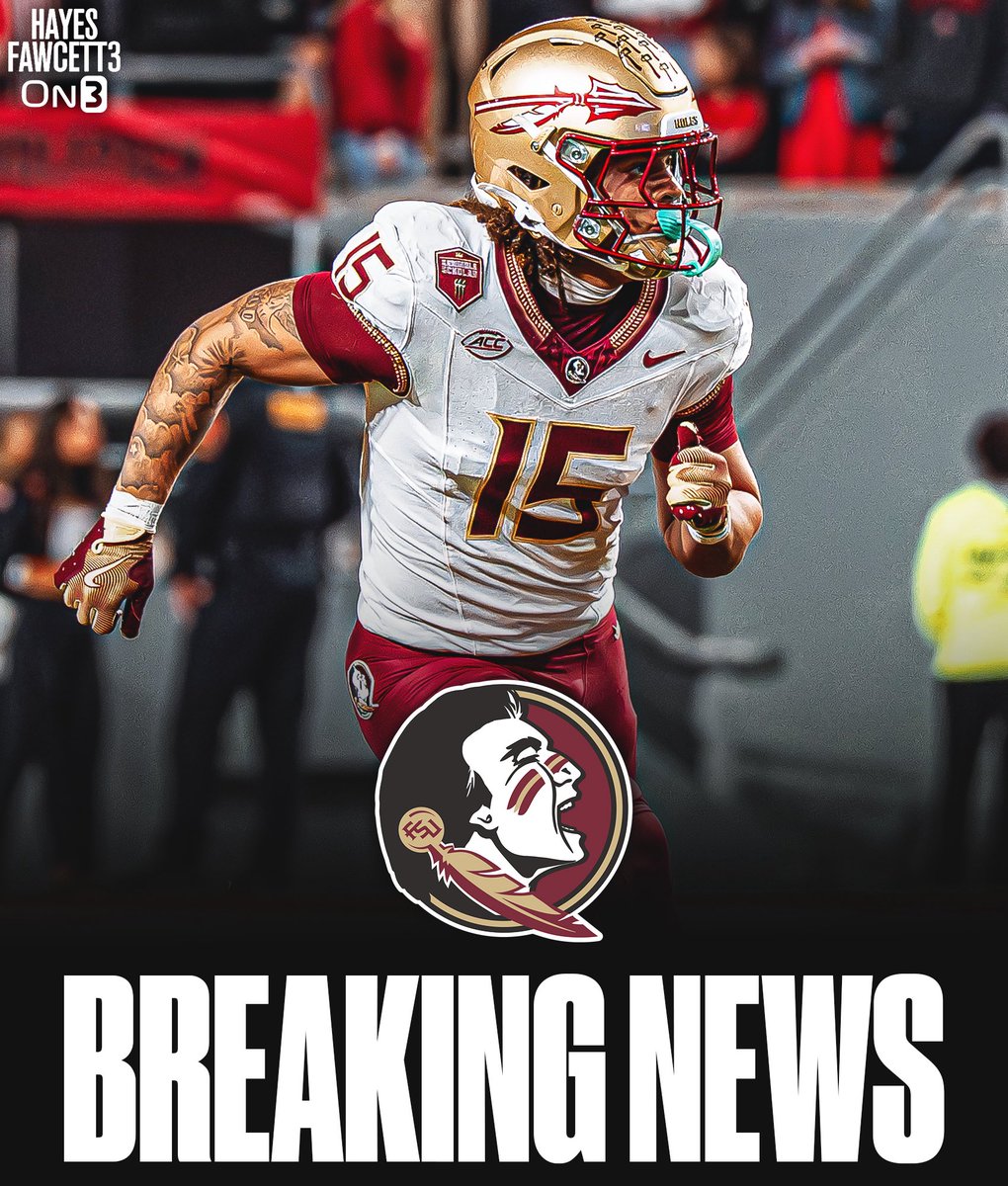 Hayesfawcett3's tweet image. BREAKING: Florida State WR Jayvan Boggs plans to enter the @TransferPortal, he tells @On3Sports

The 6’1 200 WR started as a true freshman this season

He’ll have 3 years of eligibility left 

on3.com/transfer-porta…