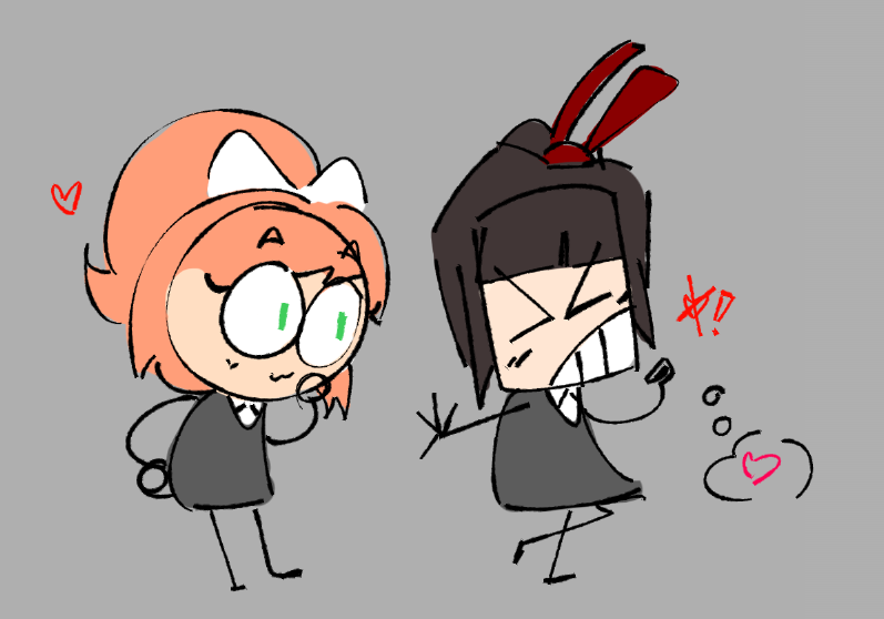 sinfulness90's tweet photo. wip (monica and vanny)
#THEPCLUB #DDLC https://t.co/7xhC5n8qiN