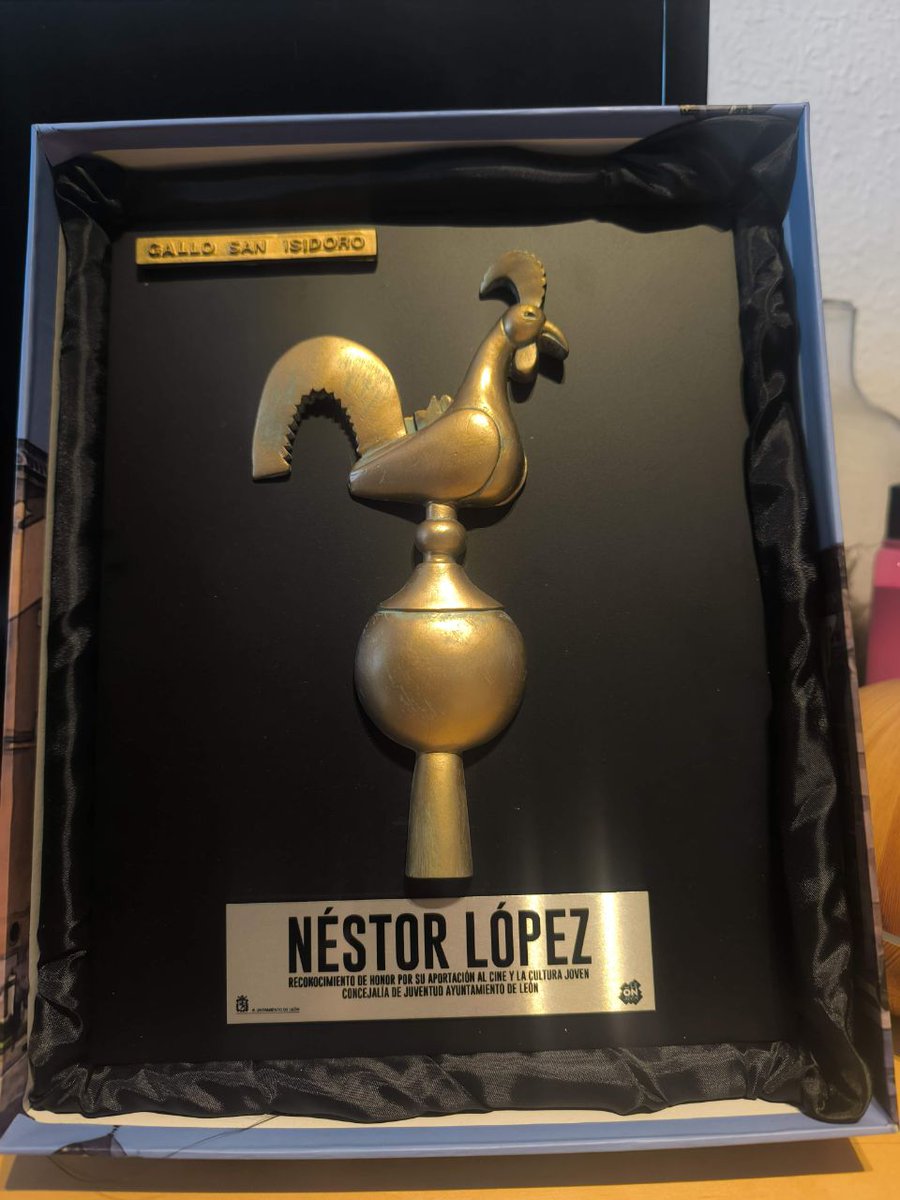 NestorLopezCine's tweet photo. 🫂🎬 Un honor ser el I Premio de Honor de la Juventud en la ExpoJoven de León, jugando en casina🦁, organizado por @LeonAyto

Gracias a la Concejalía de Juventud, a Manu Quiroga por cuidarme tanto y a la peña del #MonoLoco por mover cosas en León a lo grande, como debe ser. https://t.co/J1bHKsfucs